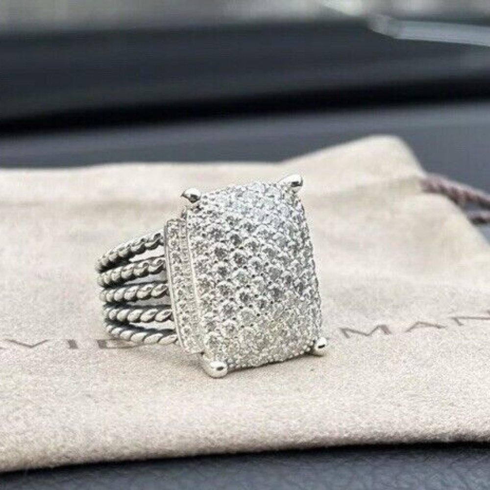David Yurman Wheaton Ring with Diamonds Size 7